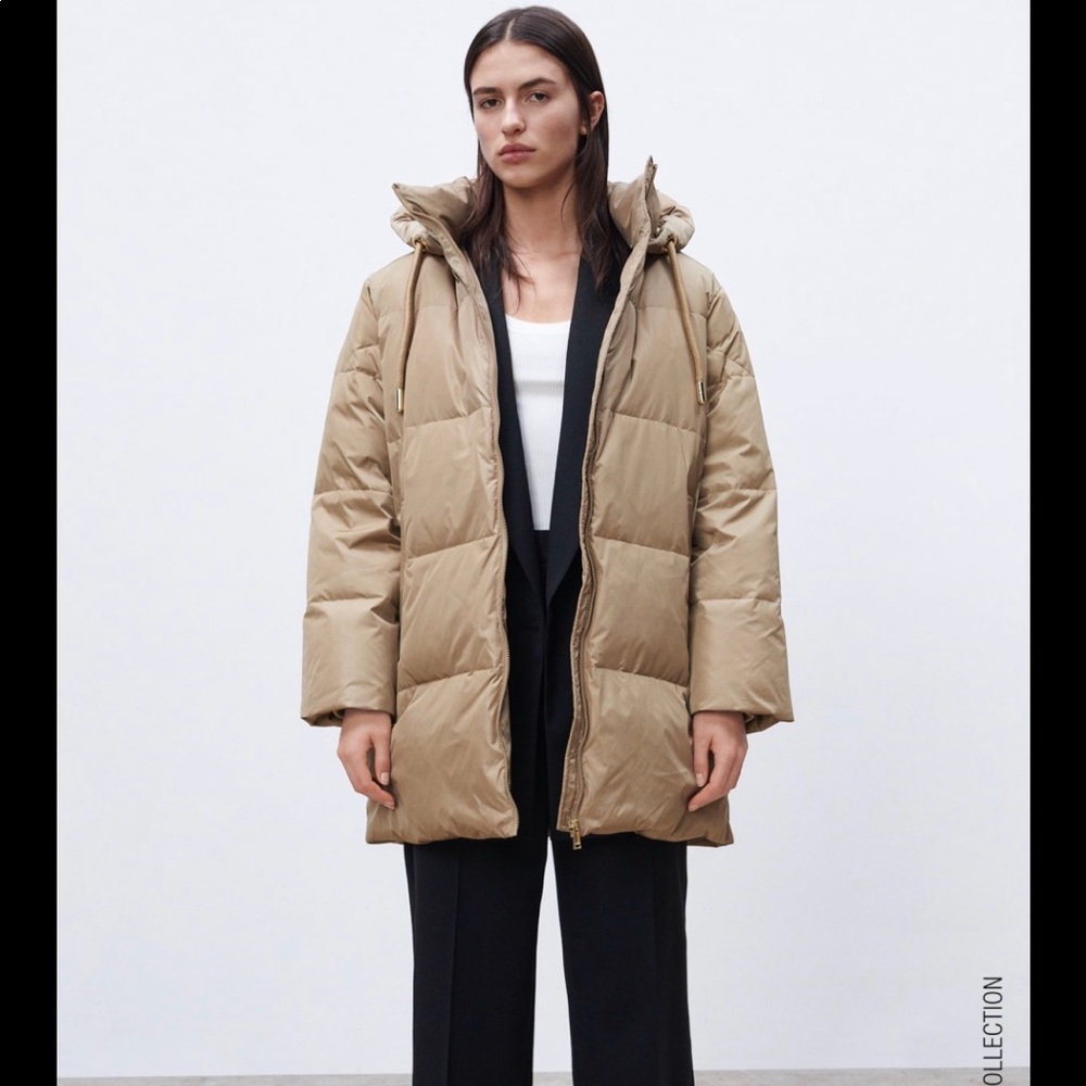 New Zara  Down coat. Never been worn. Great quality.